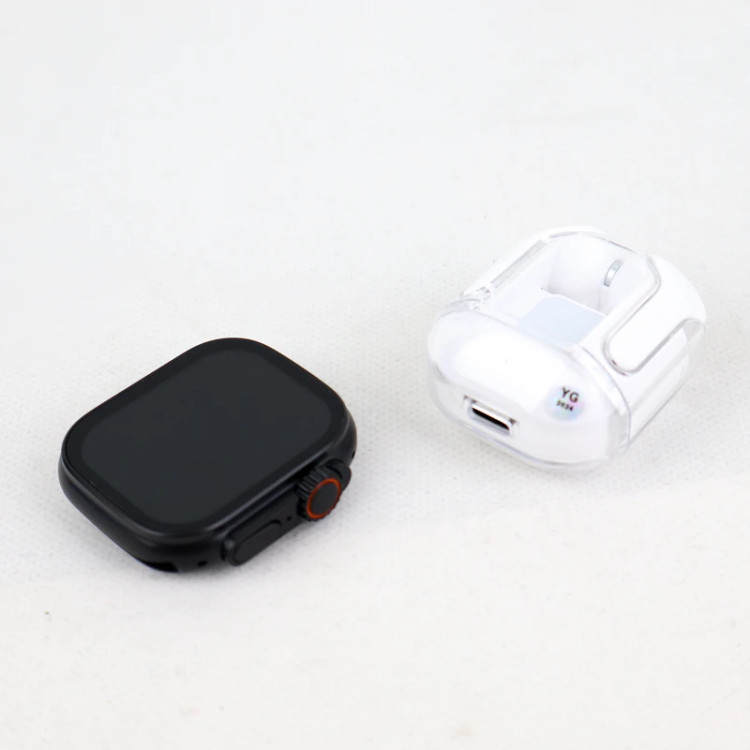 ساعت هوشمند WISME مدل WISME WS-X19ULTRA3 به همراه ایرپاد شیشه ای و 5 عدد بند