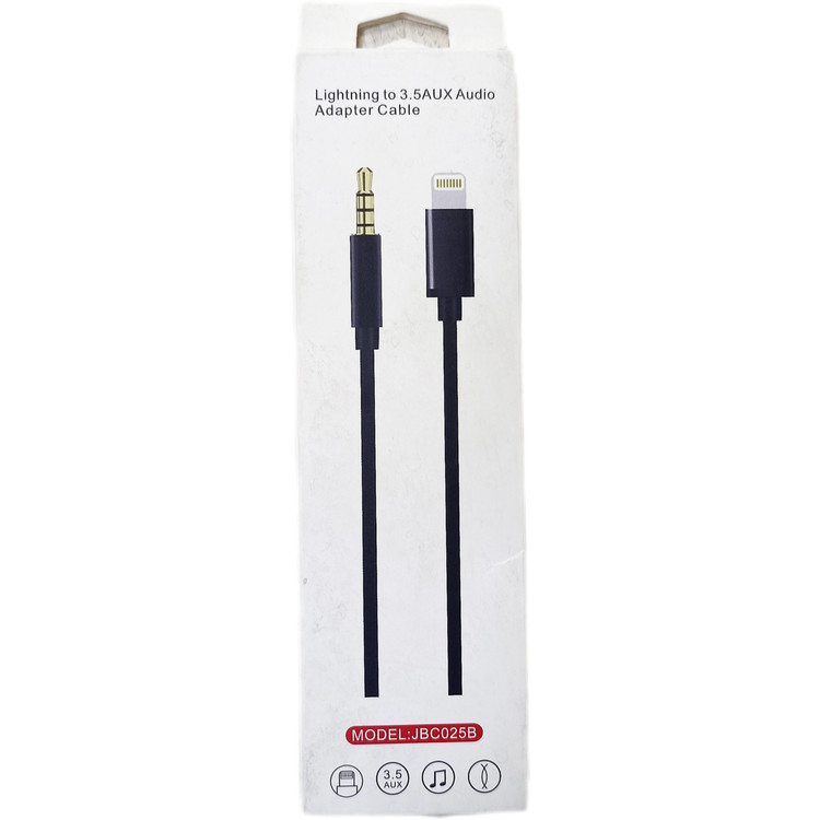 کابل تبدیل AUX به لایتنینگ مدل AUX JBC-025B طول 1 متر