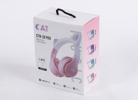 هدفون بلوتوثی مدل STN-28 Pro طرح Cat Ear 2023