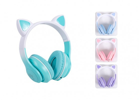 هدفون بلوتوثی مدل STN-28 Pro طرح Cat Ear 2023