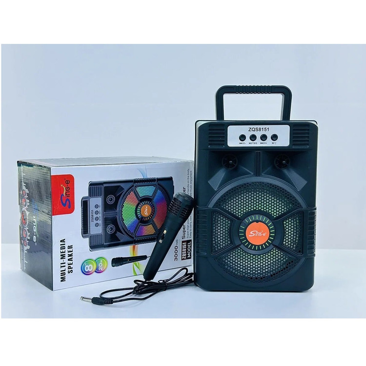 اسپیکر بلوتوثی رم و فلش خور Sing-E ZQS8151 + میکروفون
