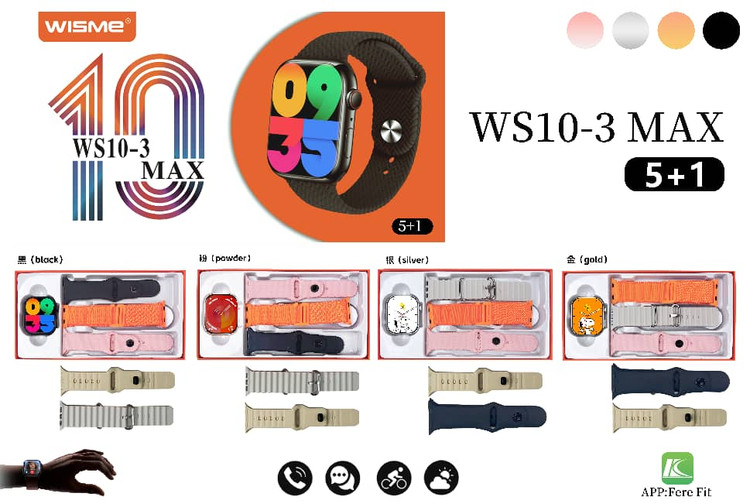 ساعت هوشمند WISME مدل WS10-3MAX