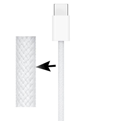 کابل USB-C اورجینال اپل مدل A2795 60W طول 1 متر
