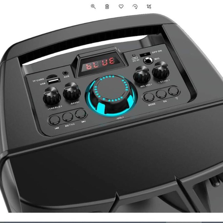 اسپیکر بلوتوثی قابل حمل مدل ZQS8210 + میکروفون بیسیم + ریموت کنترل
