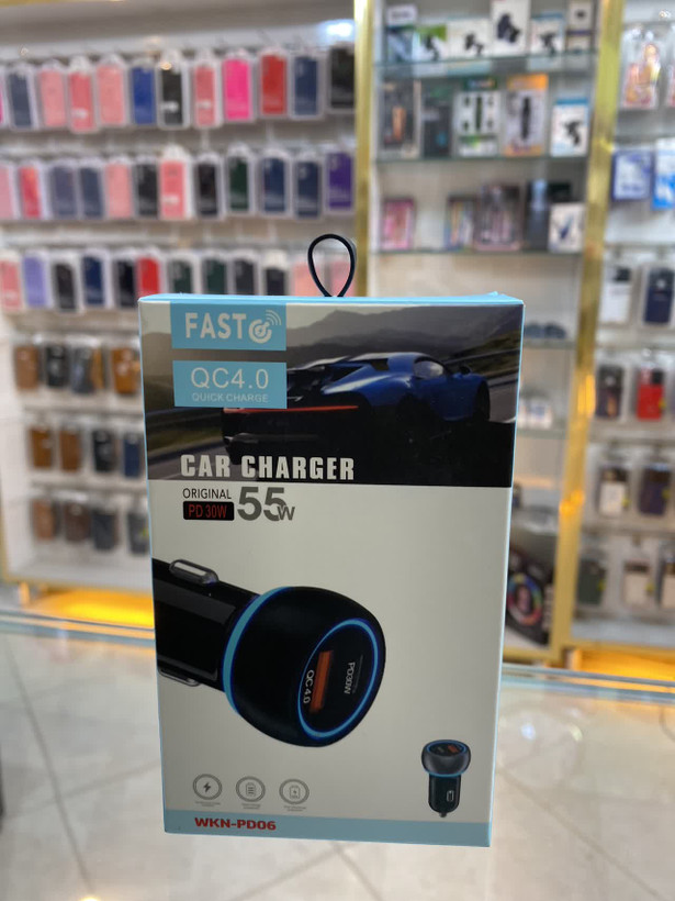 شارژر فندکی 55 وات FAST مدل WKN-PD06