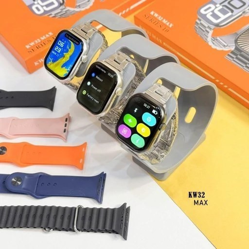 ساعت هوشمند KEQIWEAR مدل KW32 Max به همراه 7عدد بند